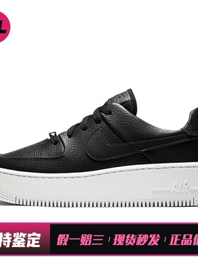【喜樂运动】 Nike 板鞋 厚底 低帮 四季通用 系带 黑色 圆头 女