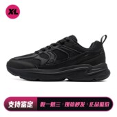 黑色 生活休闲鞋 喜樂运动 防滑耐磨 特步 低帮 系带 男 厚底