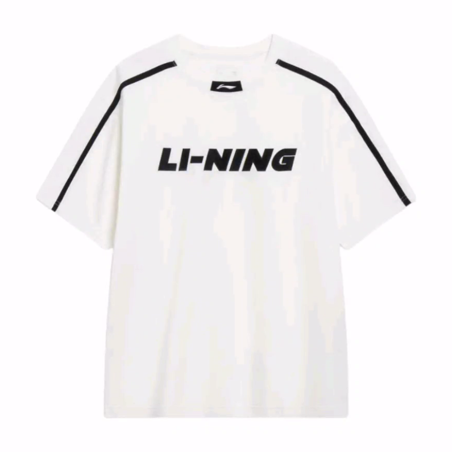 LiNing李宁 运动生活系列 美式复古字母Logo 短袖 T恤 男款 白色