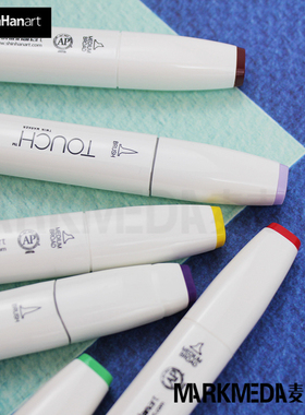 进口shinhan韩国新韩马克笔Touch 软头酒精性 动漫 肤色马克笔