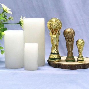 3D立体世界杯奖杯巧克力硅胶模具创意烘培法式翻糖蛋糕蜡烛树脂模