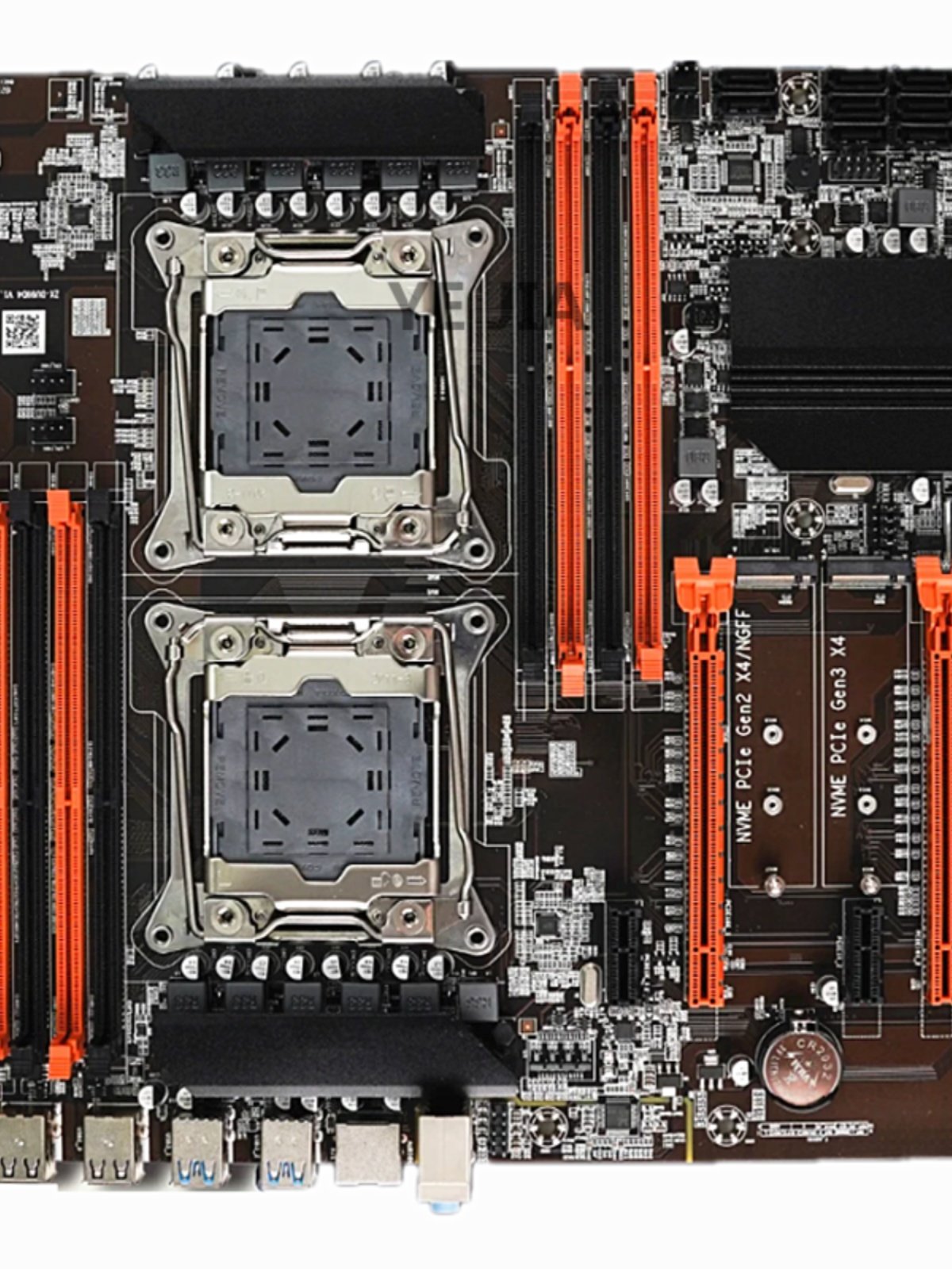 Kenao X99 x79 dual motherboard DDR3 4 server 2011-3 multi-open E5 2666v3 2680V4 CPU