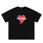 Hopeful潮牌美式 短袖 T恤男女夏季 WE11DONE 百搭圆领纯棉宽松半袖