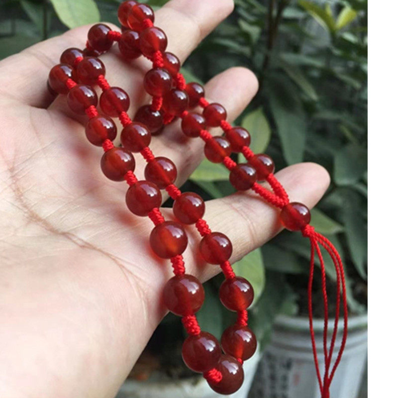 红玛瑙全株项链绳吊坠挂件绳