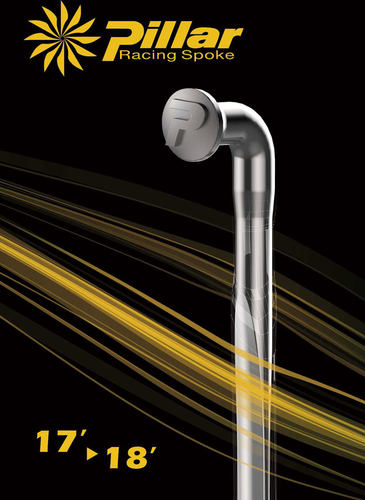 协达Pillar1423 直拉辐条黑色协达进口不锈钢扁辐条