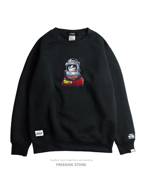 FDSK xSTNW 联名款七龙珠 NASA宇航员悟空套头 抓绒卫衣