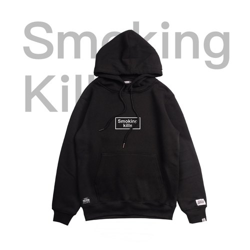 卫衣有害smokingkills英文字体