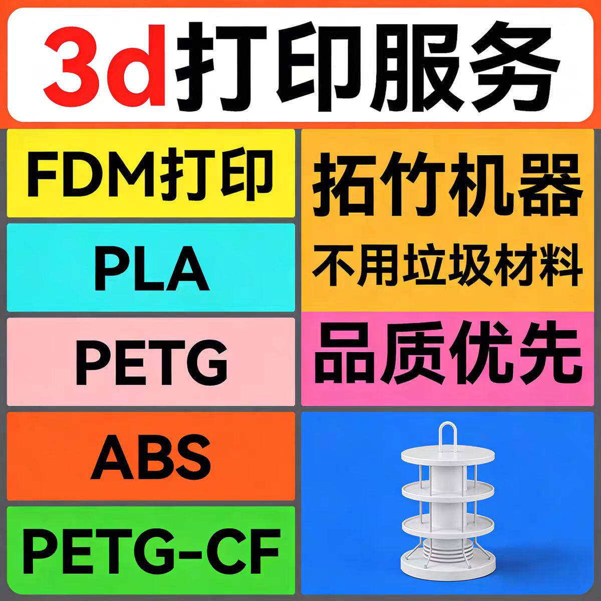 FDM3D打印定制手办模型工业级图片