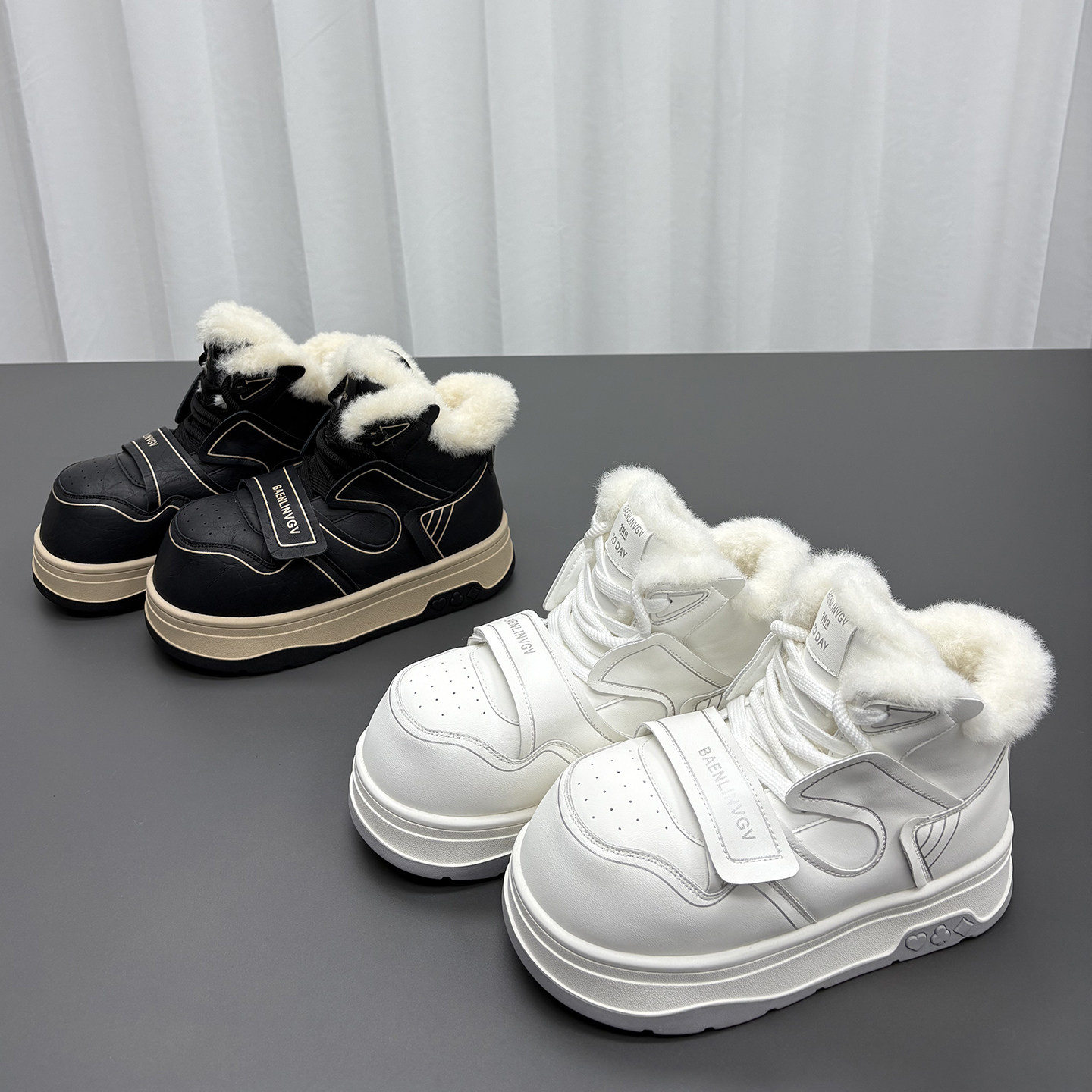 真皮羊毛雪地靴女2025冬季新款圆头厚底系带加厚保暖防水牛皮棉靴,女鞋,时尚雪地靴,淘宝优惠券,粉丝福利购,淘宝优惠卷