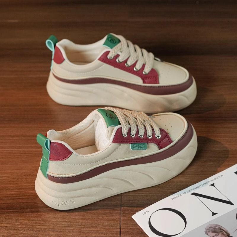 2024新款爆款秋季小白鞋韩版ins女学生厚底时尚运动百搭休闲板鞋