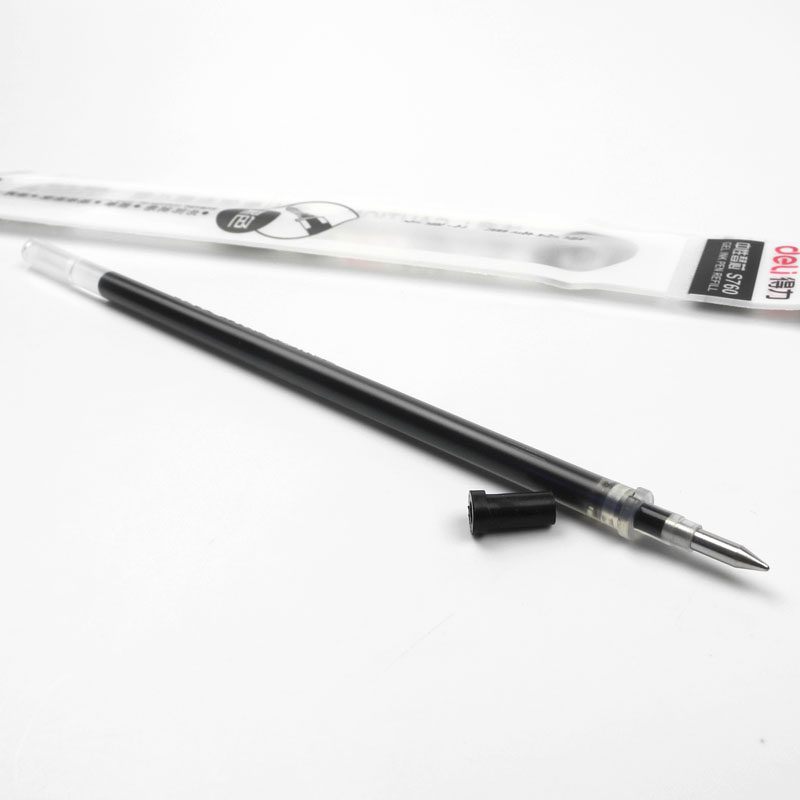 델리 젤 펜 리필 0.5MM 총알 리필 S760 빨간색 파란색 검정색 20개 박스형 0.35MM 바늘 펜
