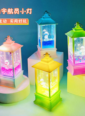 创意入油宇航员小夜灯公仔摆件卡通太空人发光办公室家居手办摆饰