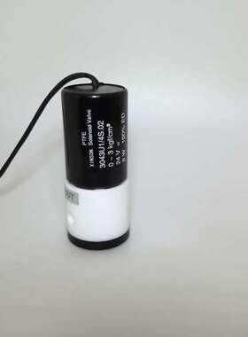 PTFE铁氟龙四氟电磁阀二进一出小型三通电磁阀防腐蚀空气电磁阀