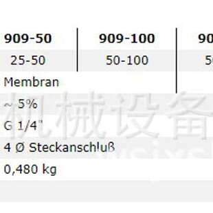 供应德国KANT压力开关909型