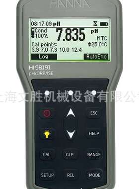 美国HANNA专业防水便携式pH / ORP / ISE测量仪HI98191