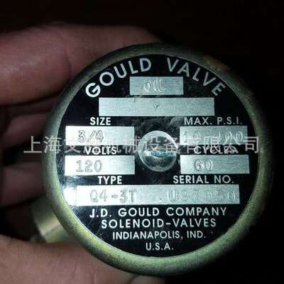 美国GOULD VALVE电磁阀Q4-3T