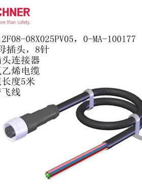EUCHNER 100177 C-M12F08-08X025PV05连接电缆