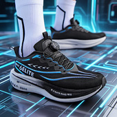 情侣旋转扣运动鞋 夜光休闲时尚 真爆碳板高弹缓震跑步鞋 飞电6新款