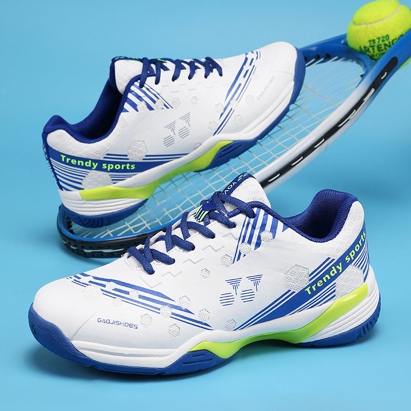 新款旋转扣休闲羽毛球鞋透气情侣款轻便乒乓球运动鞋男网球训练鞋