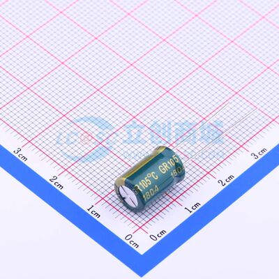 GR108M010F12RR0VL4FP0 直插电解电容 8x12mm 绿色 1000uF  10V