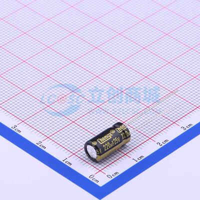 GR227M025E12RR0VH4FP0 直插电解电容 6.3x12mm 黑 220uF  25V