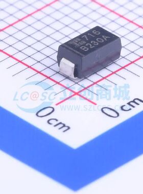 B230A-13-F 肖特基二极管 SMA 电压:30V 电流:2A