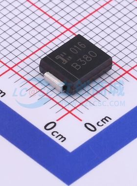 B380-13-F 肖特基二极管 SMC(DO-214AB) 电压:80V 电流:3A