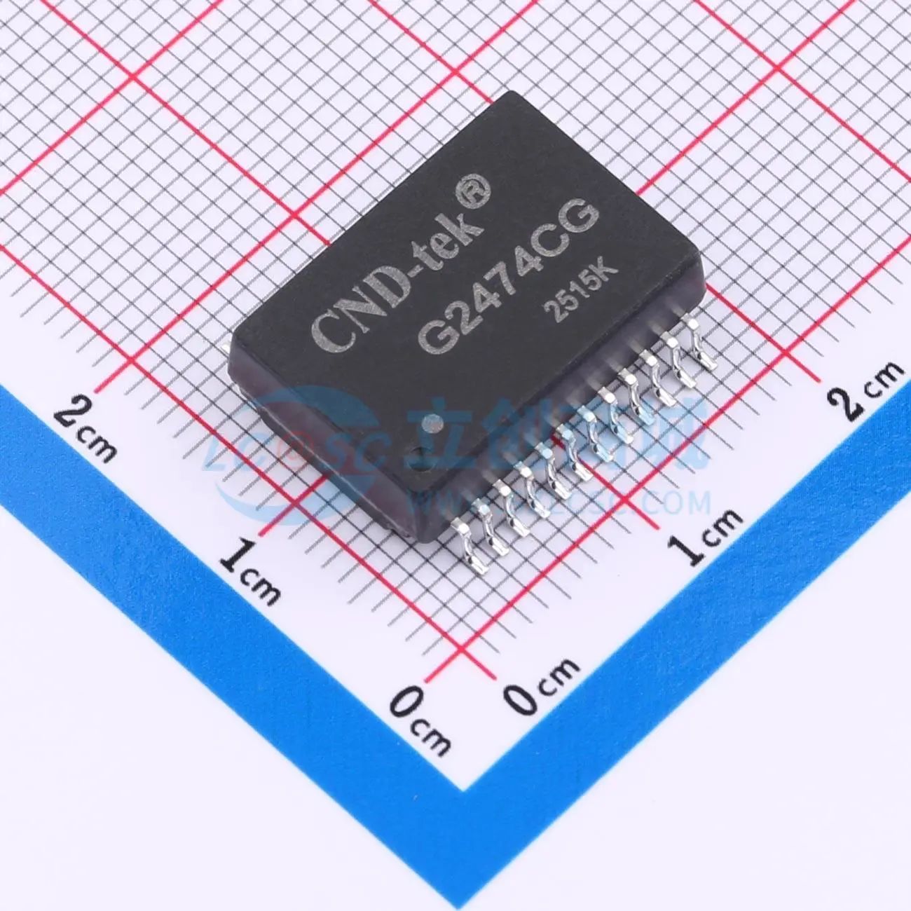 G2474CG T 网口变压器 SMD-24P,17.8x12.3mm G2474CG T