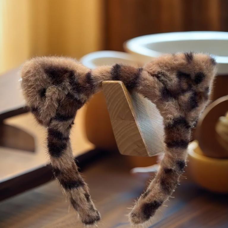 东大门同款毛绒豹纹猫耳朵发箍