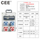 防水塑料检修插座箱工地插户外工业插座配电箱 箱箱舞台手提移动式