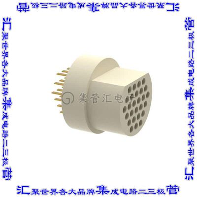 A22019-001 圆形连接器27POS插头公引脚焊接镀金自由悬挂