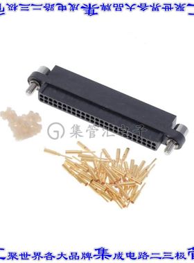 MHDAS2M050AE01 矩形连接器50POS接头2排1.27mm公引脚黑色压接镀