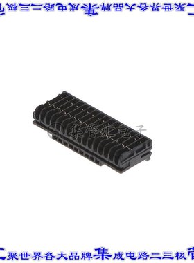 1-2355088-6 矩形连接器16POS插座1.2mm母插口黑色IDC自由悬挂