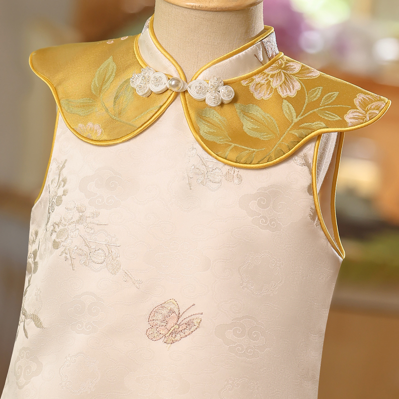 哥麦拉新中式周岁宴礼服女宝宝夏