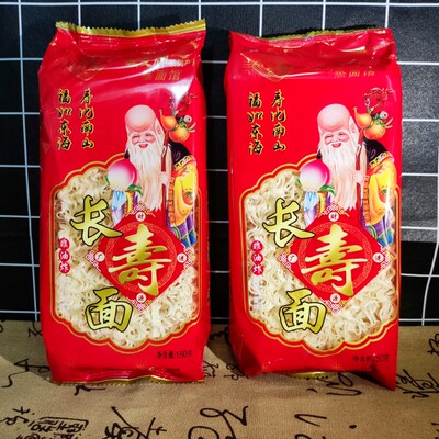 金发潮汕特产长寿面非油炸蒸面
