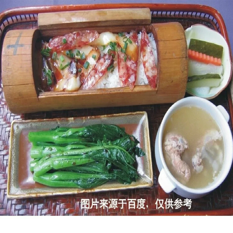 山河星 野生无油漆竹筒饭盒带盖 蒸筒竹节竹桶家用竹蒸盅竹筒蒸汤