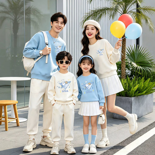 秋季新款亲子卫衣全家装班服