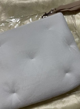 新款LAMER海蓝之谜白色云朵柔面枕形化妆包收纳袋 大容量洗漱包