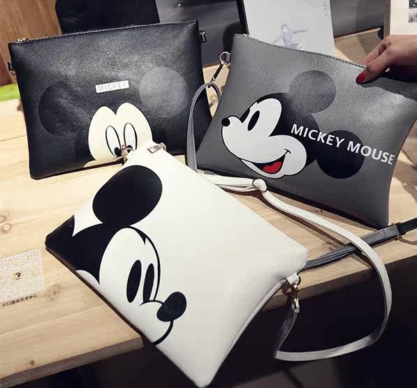 Female bag 2019 new pattern Hand Mickey Envelope bag Cartoon printing Bag One shoulder Inclined shoulder bag 70 A patternin the Leather/Lady bags/Men's bag, Ms. bags  category - from Buy2taobao.com to provide professional Taobao agent buy service