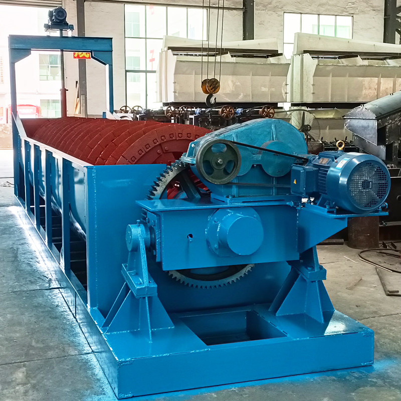 螺旋分级机选矿分级脱泥槽式洗砂机尾矿石粉球磨机研磨分级配套