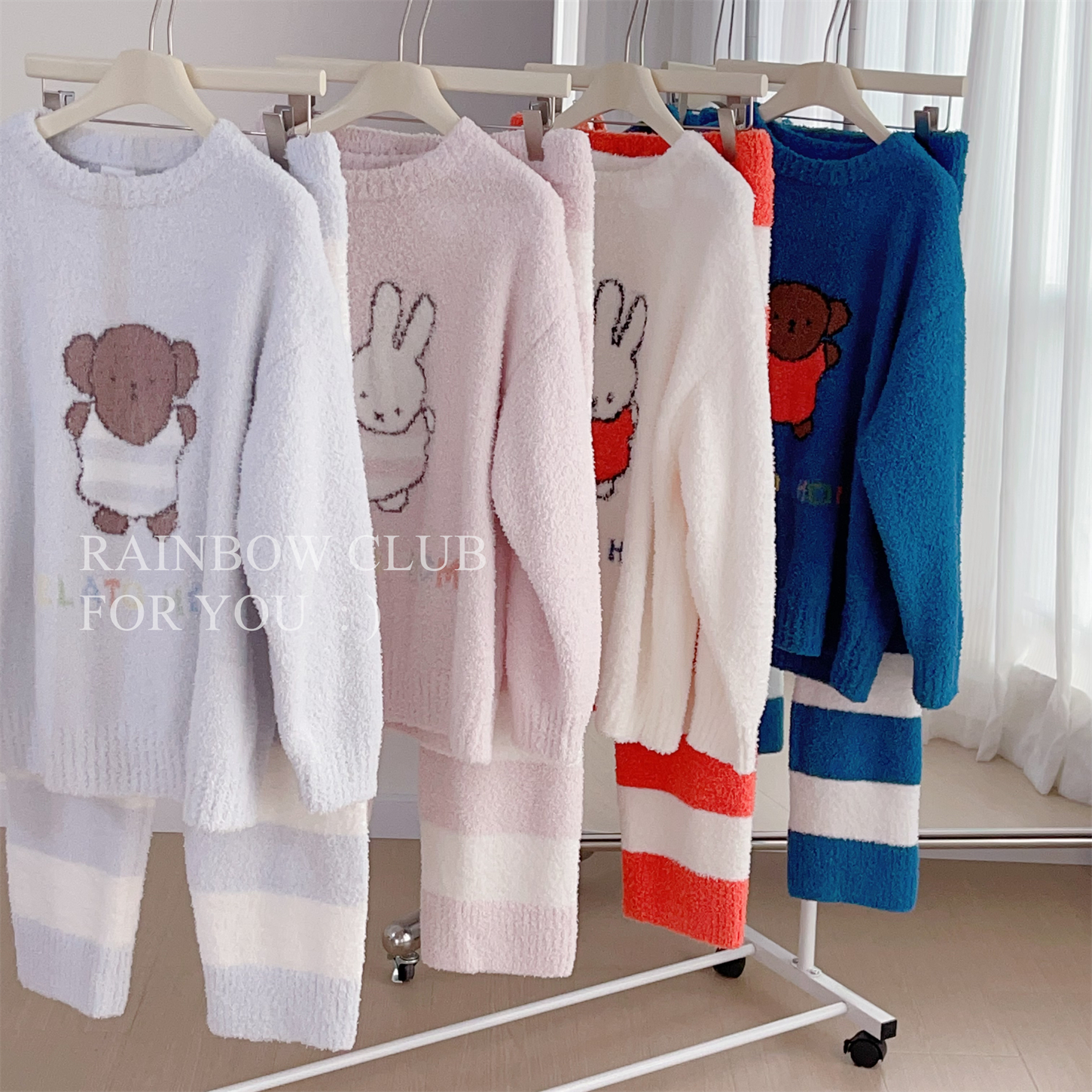 日系女软绵绵可爱卡通家居服