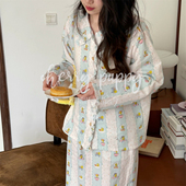 PUPPY全棉磨毛可爱卡通翠迪长袖 长裤 套装 CHERRY 睡衣居家服四季 女