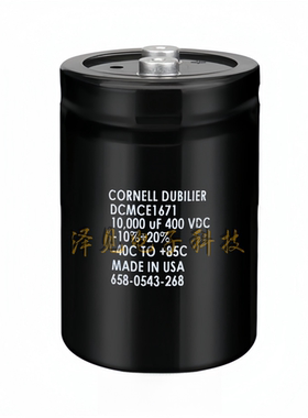 全新美国CORNELL DUBILIER电容器 DCMCE1671 400V10000UF 400VDC
