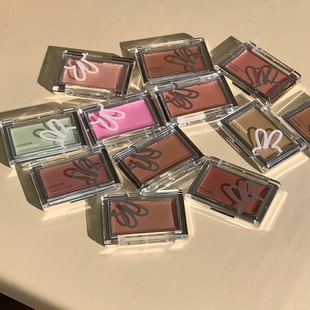 HYNTOOR黑兔底妆腮红膏官方正品腮红膏高光修容一体盘提亮哑光