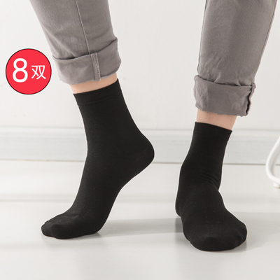 春秋潮渔短袜男士棉袜子