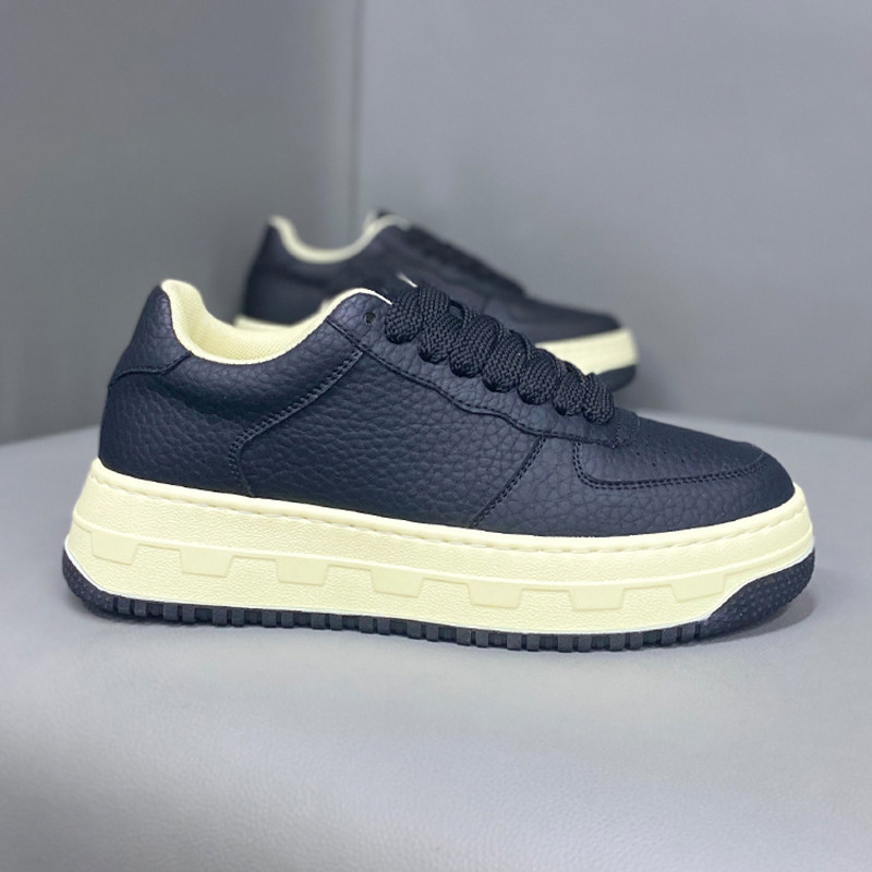 板鞋2025秋冬季新款纯色皮面厚底增高透气爆款超火小白鞋休闲男鞋,流行男鞋,时尚休闲鞋,淘宝优惠券,粉丝福利购,淘宝优惠卷