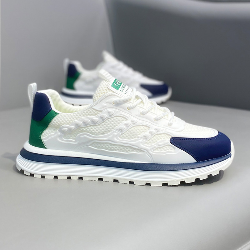 德训鞋2026春季新款网面透气厚底潮流男士运动休闲鞋高颜值阿甘鞋