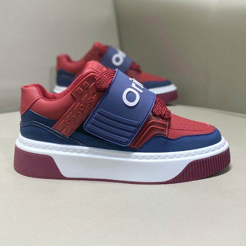 板鞋2025秋季新款潮流皮面拼色软底增高轻便魔术贴德训鞋休闲男鞋,流行男鞋,休闲板鞋,淘宝优惠券,粉丝福利购,淘宝优惠卷