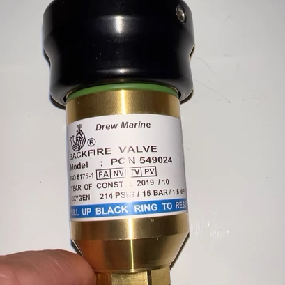 德鲁乙炔回火器阀DREW MARINE ACETYLENE BACKFIRE PCN549024