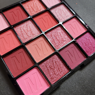 复古红色系眼影盘干枯玫瑰大红色梅子色彩妆盘舞台妆多色玩妆粉色